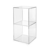 iPLEX Clio Cubo Double Floor Storage Shelf 30x60cm Made in Italy Plexiglas