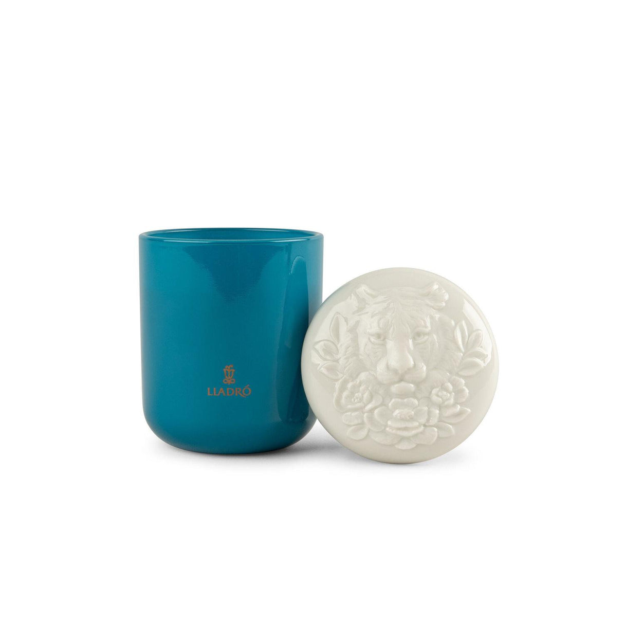 LLADRO' Candela Tigre Chiaro di Luna 12x8cm Porcellana