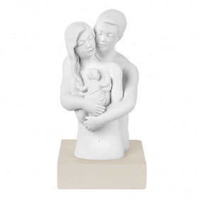 Scultura Abbraccio Innamorati Bongelli Preziosi in marmorino 15 cm