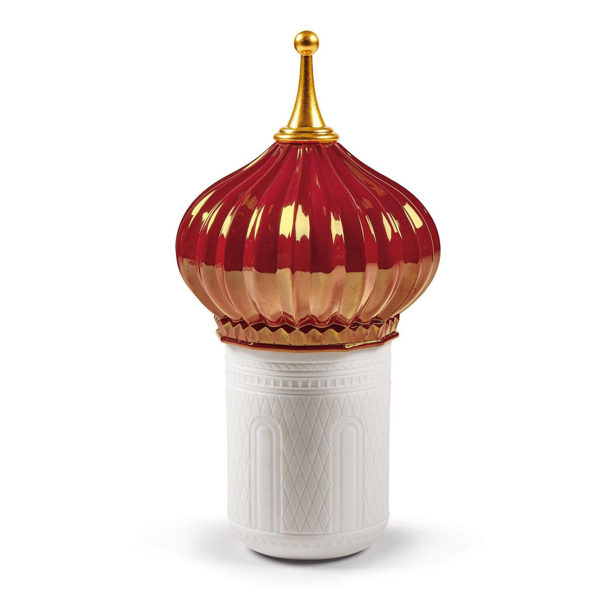 LLADRO' Candela Torre del Nord 1001 Lights Rubino Profumo Night Approaches 26x13cm Porcellana