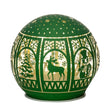 NOEL by Lamart Palla Sfera Luminosa in Vetro con LED Decorazione di Natale 10cm Verde
