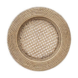 LA PORCELLANA BIANCA Botanio Sottopiatto in Rattan Chiaro 32cm