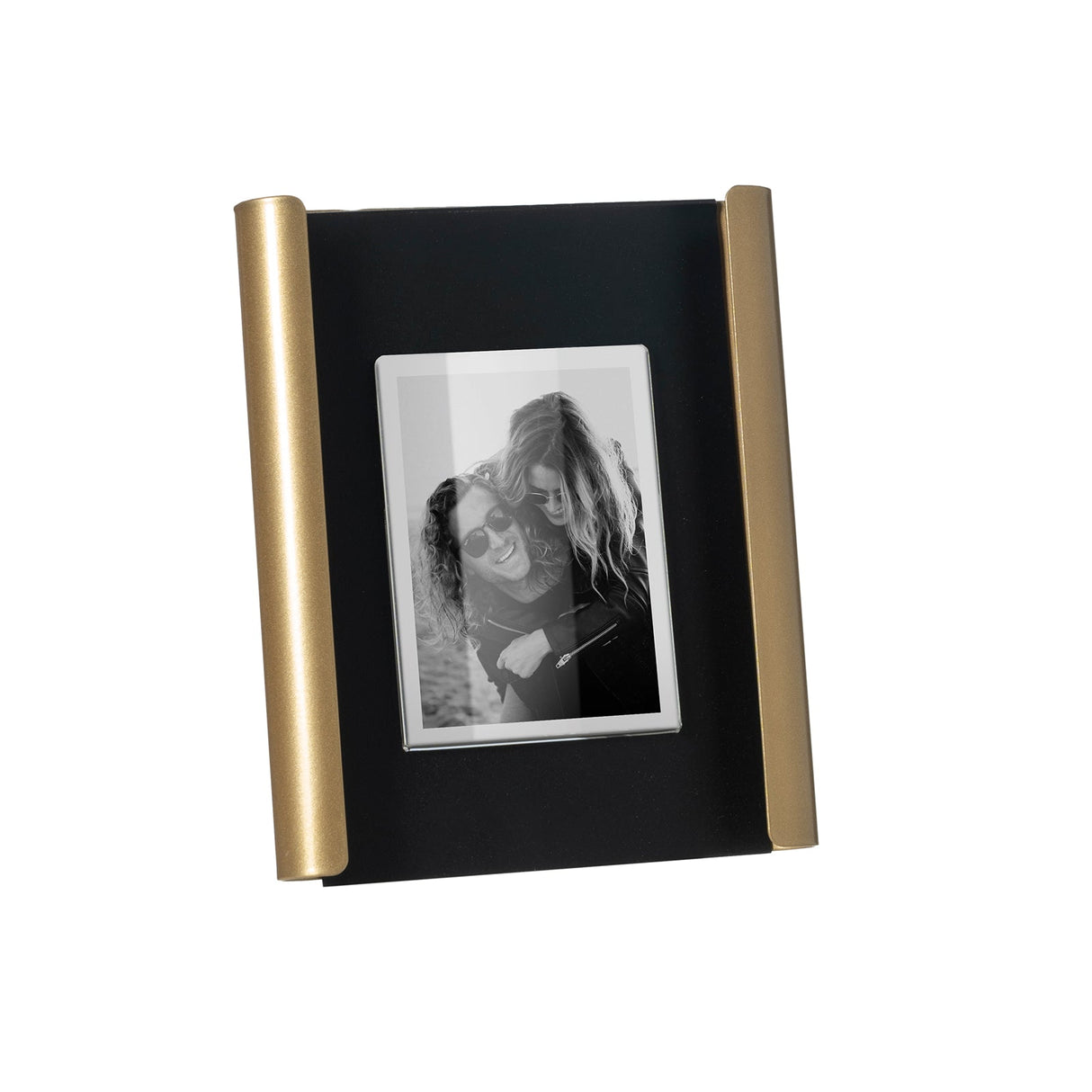 ARTI & MESTIERI Portafoto di Design Angel Piccolo Nero Oro Laccato