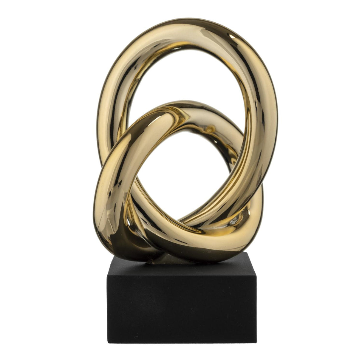BONGELLI PREZIOSI Nodo Alto Base Nera Oro 15cm Marmorino