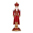 TIMSTOR Soldatino Schiaccianoci di Natale Nutcracker 45,5cm Poliresina Rosso e Oro
