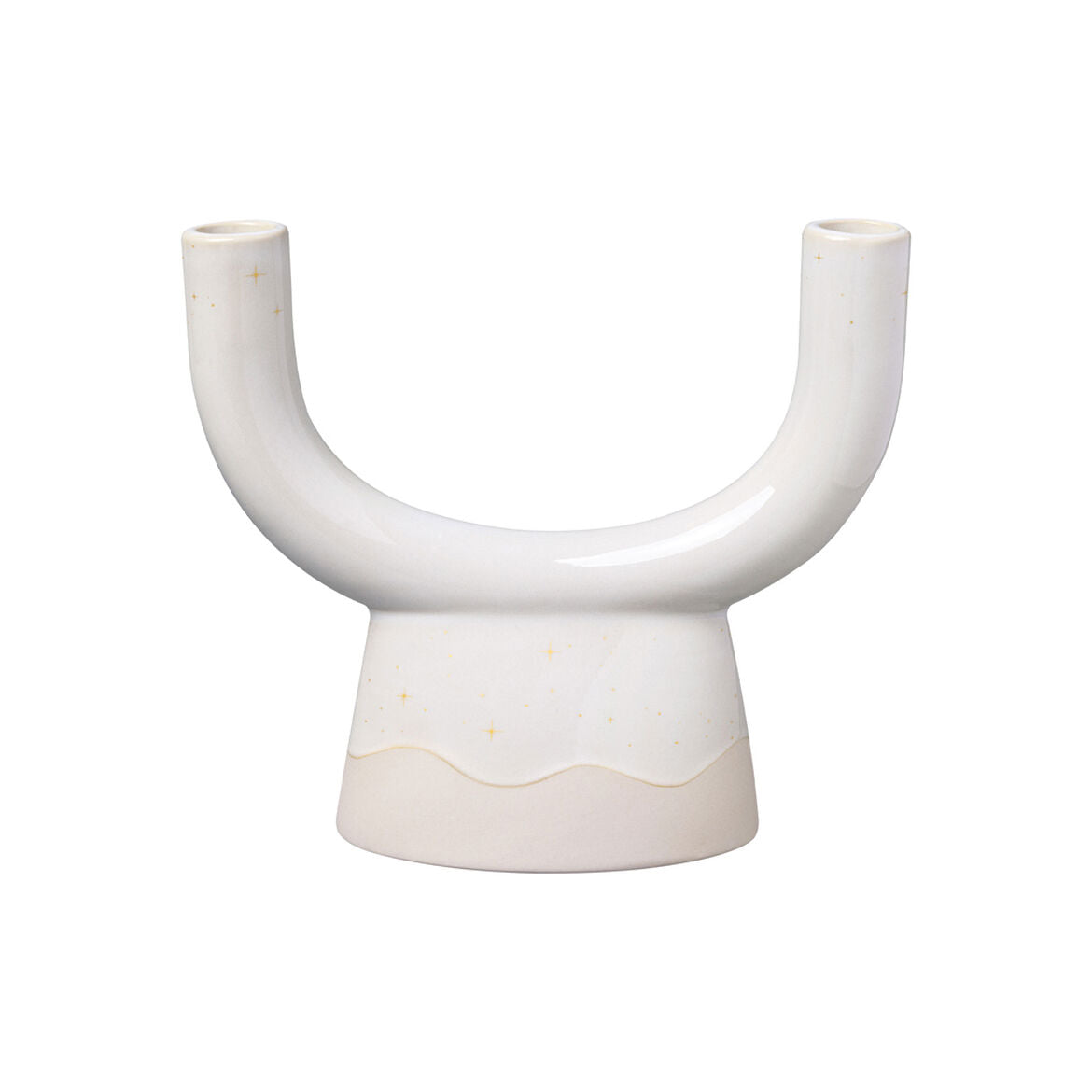VILLEROY & BOCH Winter Glow Portacandela Due Punte 24x21cm Porcellana