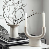 VILLEROY & BOCH Winter Glow Portacandela Due Punte 24x21cm Porcellana