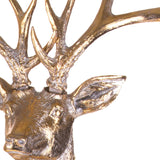 BIANCHI DINO Large Reindeer Standing Figure in Polyresin 102cm Gold Christmas Decoration