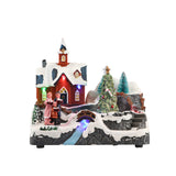 TIMSTOR Village Scene Christmas Landscape Animated Christmas Decoration 14.5cm LED