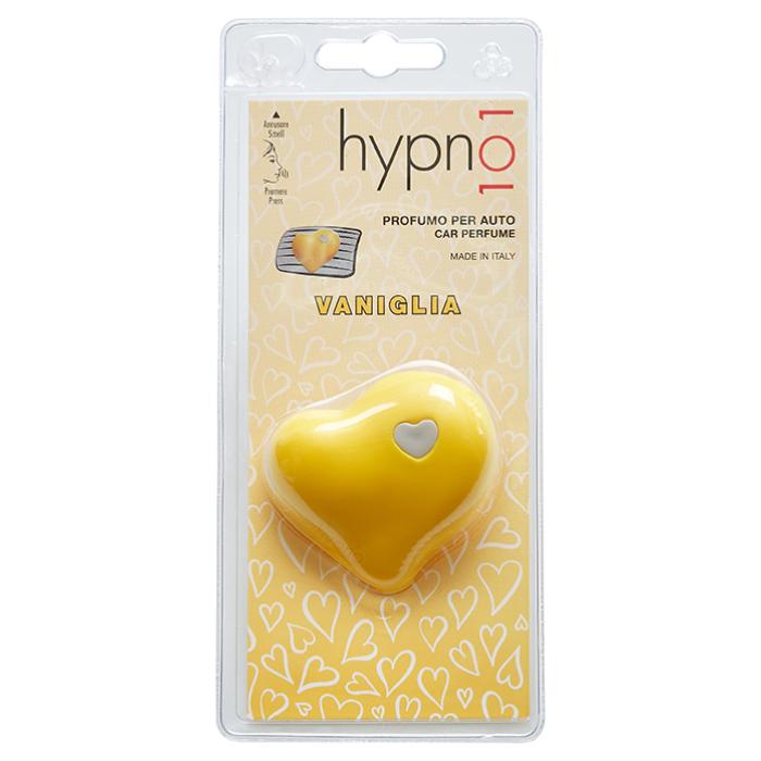 HYPNO CASA Profumatore Deodorante per Auto Cuore Vaniglia Giallo