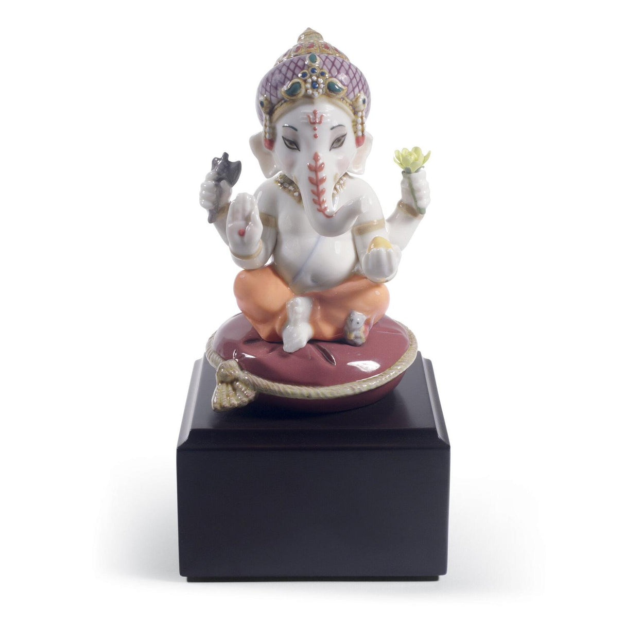 LLADRO' Figurina Bal Ganesha 18x9cm Porcellana