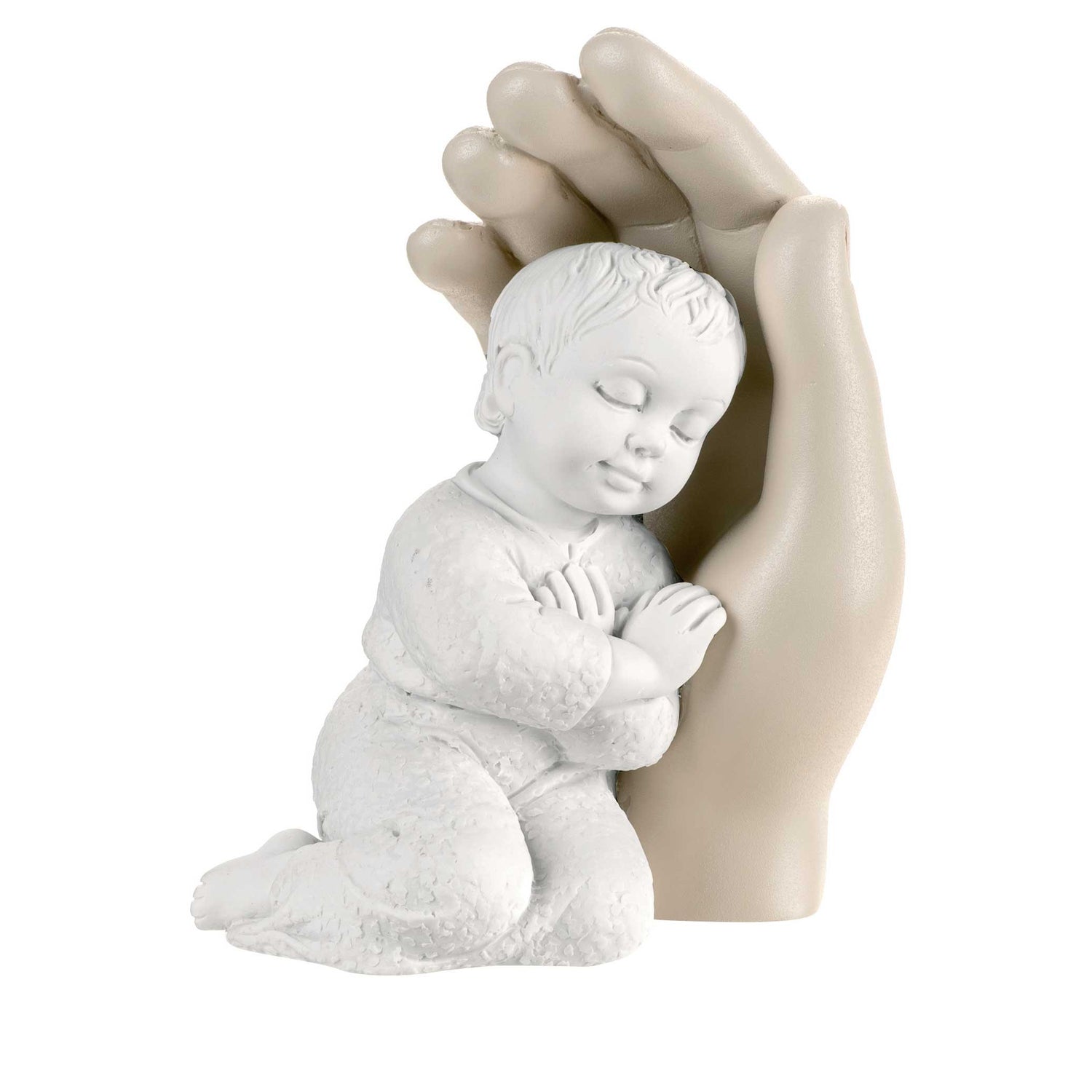 BONGELLI PREZIOSI Scultura Bambino Abbracciato 10,5cm Marmorino