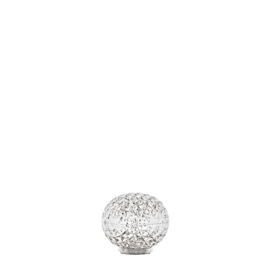 KARTELL Mini Planet Battery Version Lampada da Tavolo Trasparente 16x14cm PMMA