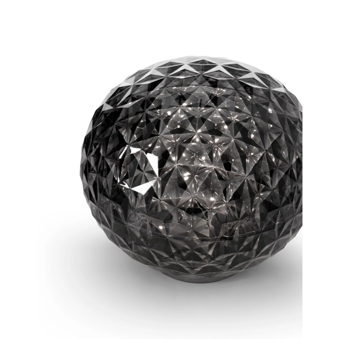 KARTELL Mini Planet Battery Version Smoked Table Lamp 16x14cm PMMA