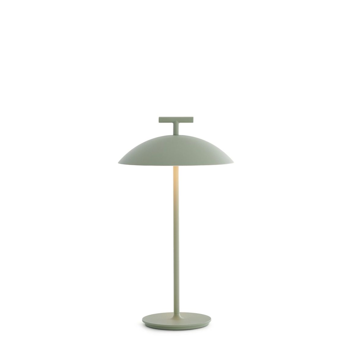KARTELL Mini Geen-A Battery Version Lampada da Tavolo Verde 36,5cm Acciaio