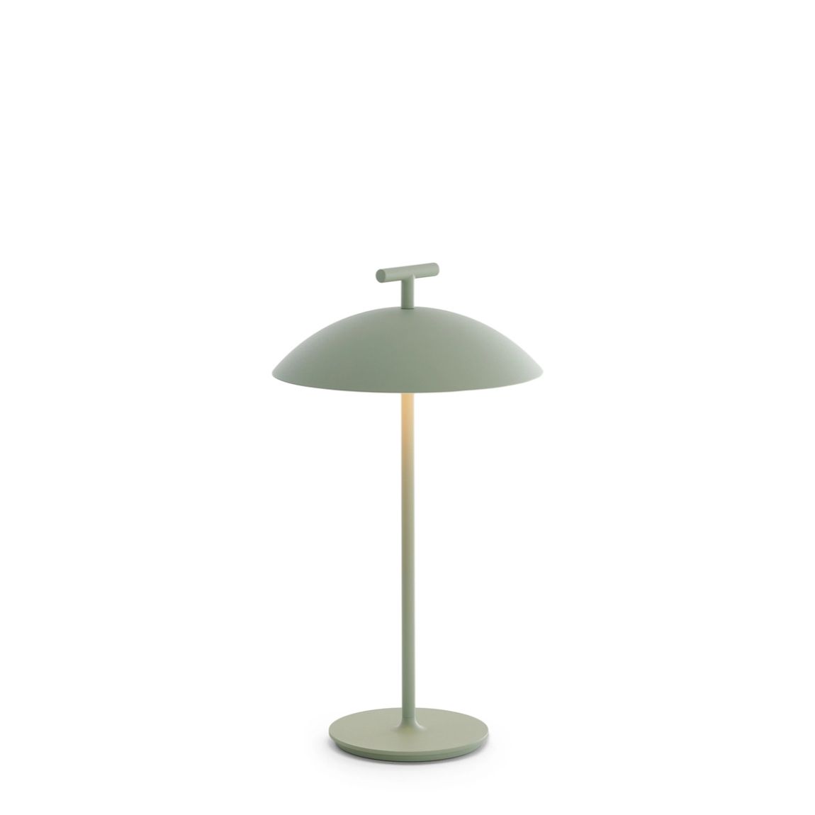 KARTELL Mini Geen-A Battery Version Lampada da Tavolo Verde 36,5cm Acciaio