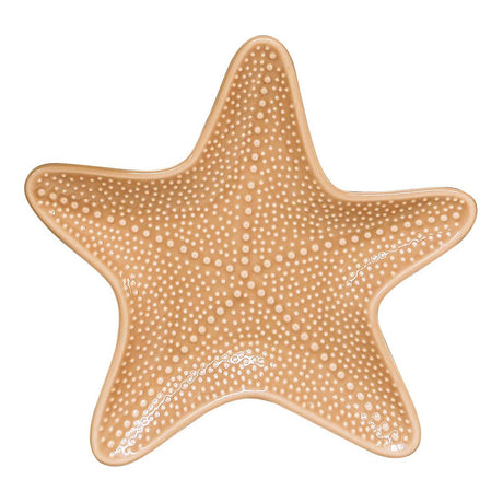 Ciotola stella marina Easy Life in porcellana color senape 20x18,5 cm