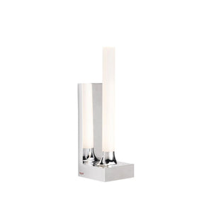 Lampada da parete Goodnight Kartell in PMMA finitura cromo 29 cm