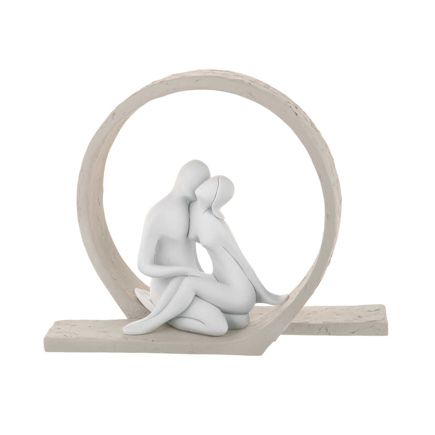 BONGELLI PREZIOSI Scultura da Tavolo Innamorati Nocciola 15cm Marmorino