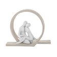 BONGELLI PREZIOSI Scultura da Tavolo Innamorati Nocciola 15cm Marmorino