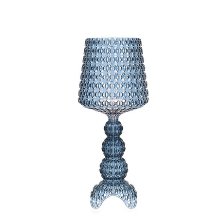KARTELL Mini Kabuki Lampada da Tavolo Azzurro 70cm Policarbonato 2.0