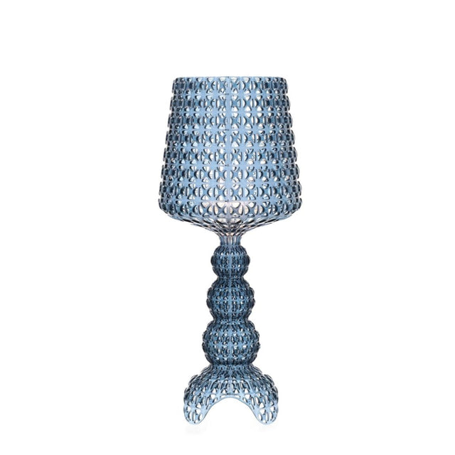 KARTELL Mini Kabuki Lampada da Tavolo Azzurro 70cm Policarbonato 2.0