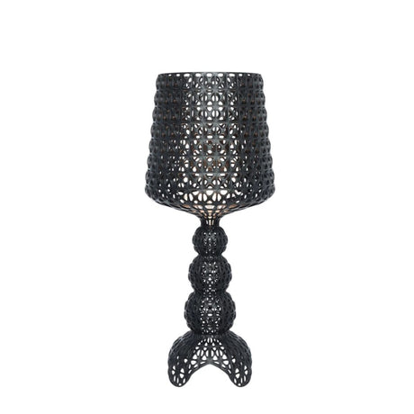 KARTELL Mini Kabuki Lampada da Tavolo Nero 70cm Policarbonato 2.0