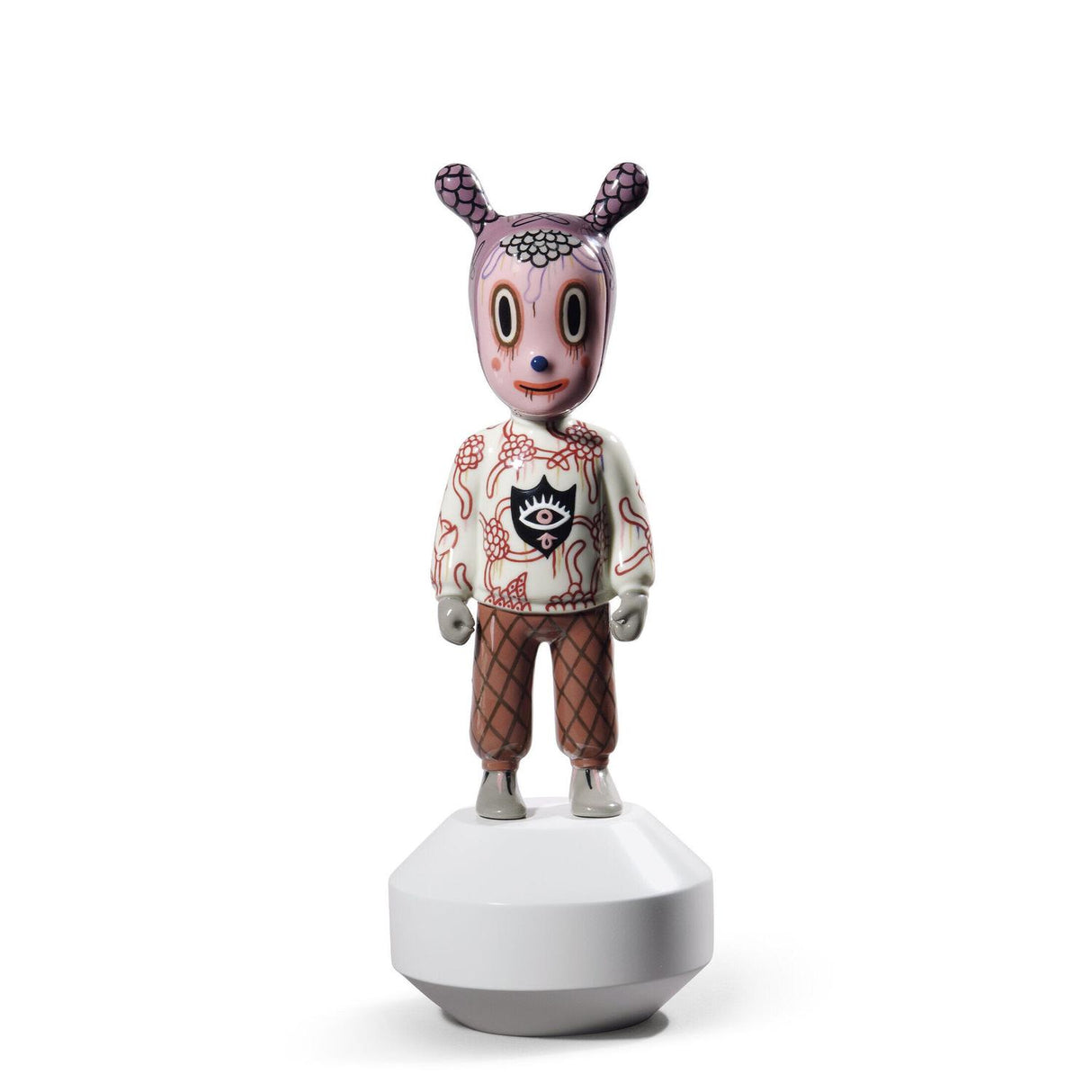 LLADRO' Scultura The Guest By Gary Baseman Modello Piccolo Serie Numerate 30x11cm Porcellana