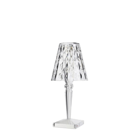 KARTELL Big Battery Lampada da Tavolo Trasparente 37cm PMMA Plug Version