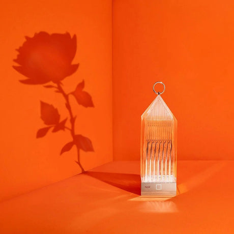KARTELL Lantern Lampada da Tavolo Trasparente 31cm PMMA