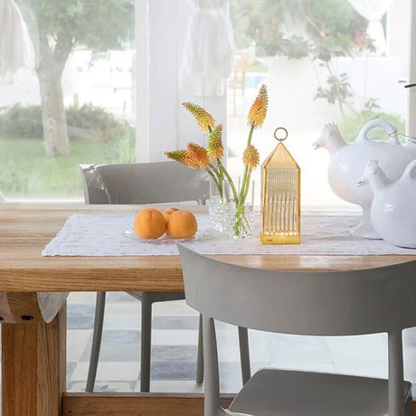 KARTELL Lantern Lampada da Tavolo Trasparente 31cm PMMA