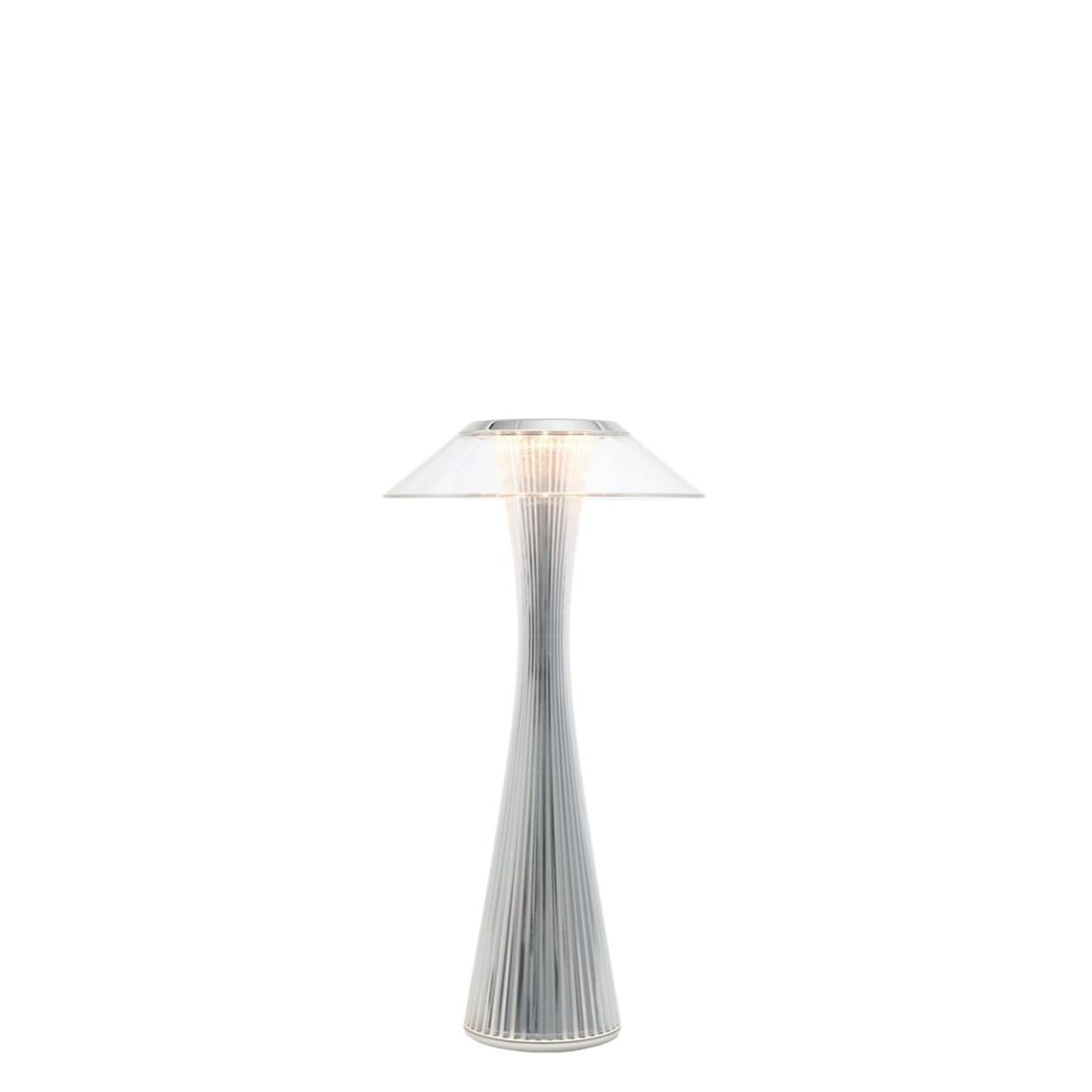 KARTELL Space Indoor Lampada da Tavolo Cromato 30cm PMMA