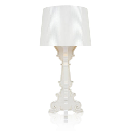 KARTELL Bourgie Lampada da Tavolo Bianco e Oro 78cm Policarbonato 2.0