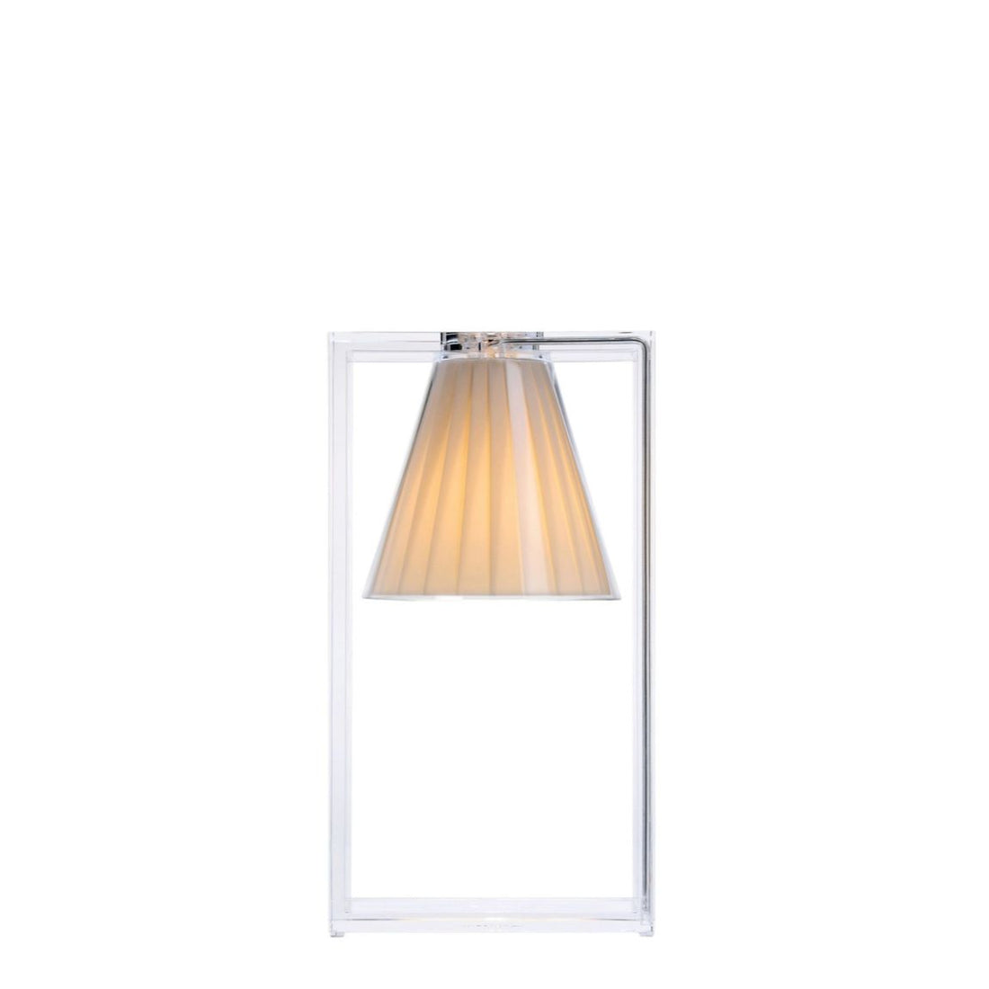 KARTELL Light-Air Lampada da Tavolo Trasparente Beige 32cm