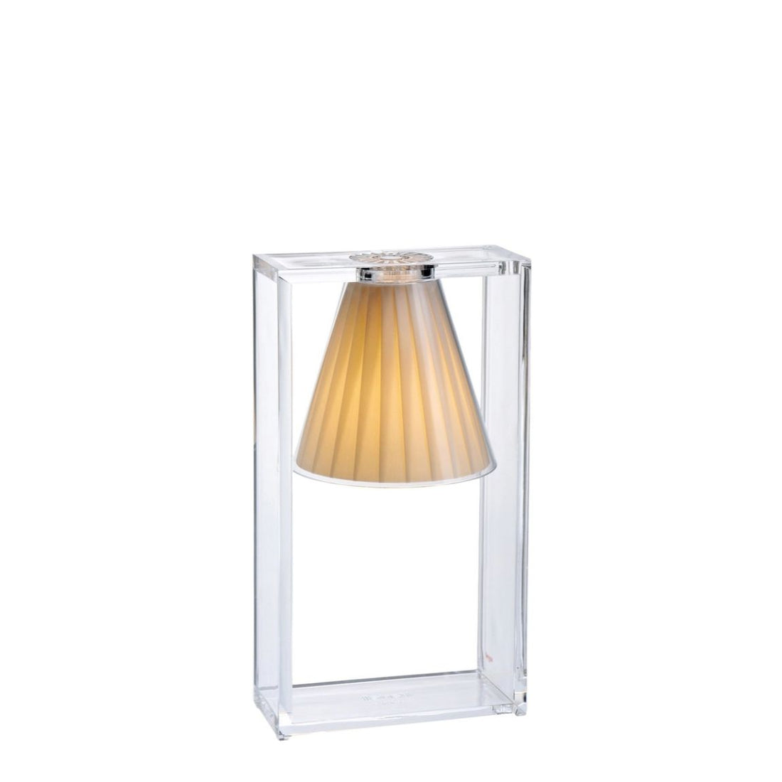 KARTELL Light-Air Lampada da Tavolo Trasparente Beige 32cm