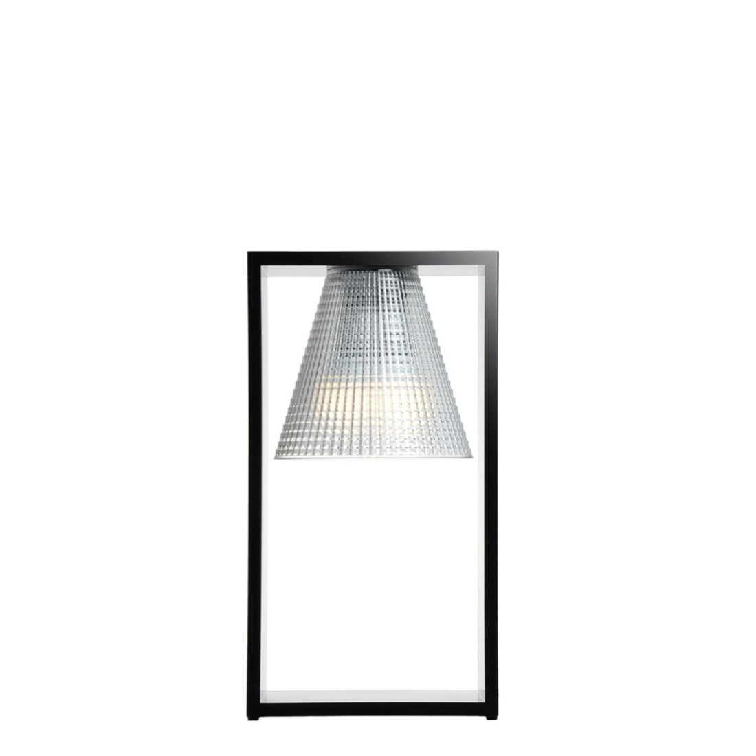 KARTELL Light-Air Lampada da Tavolo Trasparente Nero 32cm