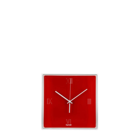 KARTELL Tic&Tac Orologio da Parete e da Tavolo Rosso 30x30cm PMMA