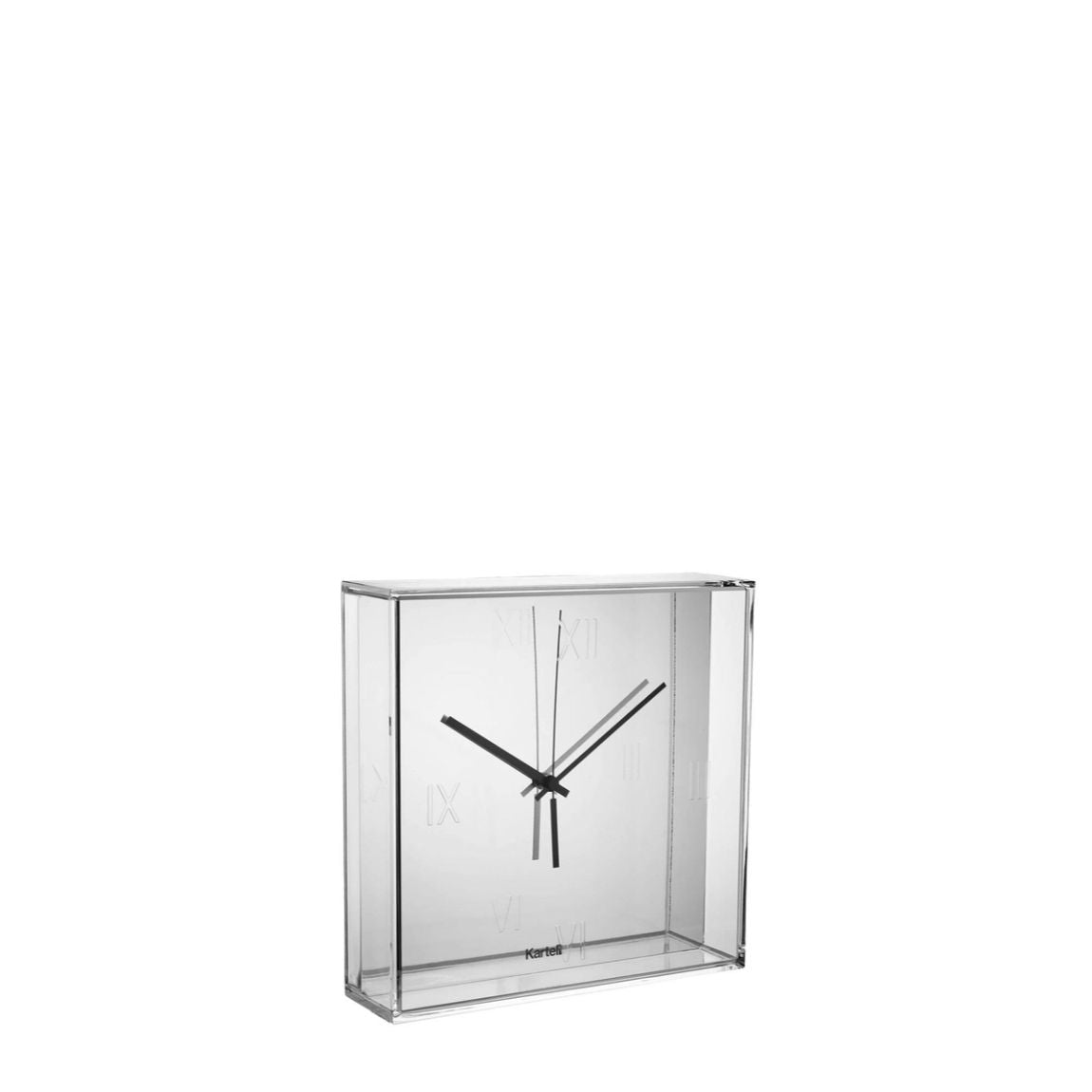 KARTELL Tic&Tac Metal Orologio da Parete e da Tavolo Cromo 30x30cm PMMA