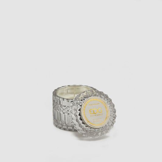 EDG Enzo De Gasperi Candela Profumata Crystal 8,5cm Trasparente Cocco e Frutti di Bosco