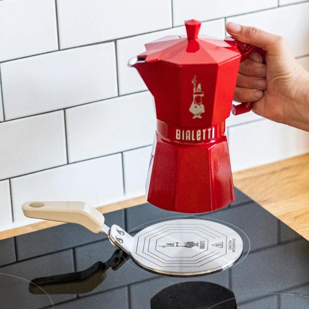 BIALETTI Exclusive Induction Plate for Cream Steel Moka Coffee Maker