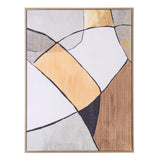 BIZZOTTO Quadro Dipinto su Tela Gallery Astratto Toni Marroni 60x80cm