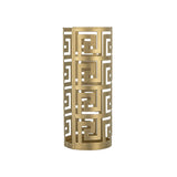 MONTEMAGGI Portabicchieri Domus Cilindrico 20x8cm Metallo Oro