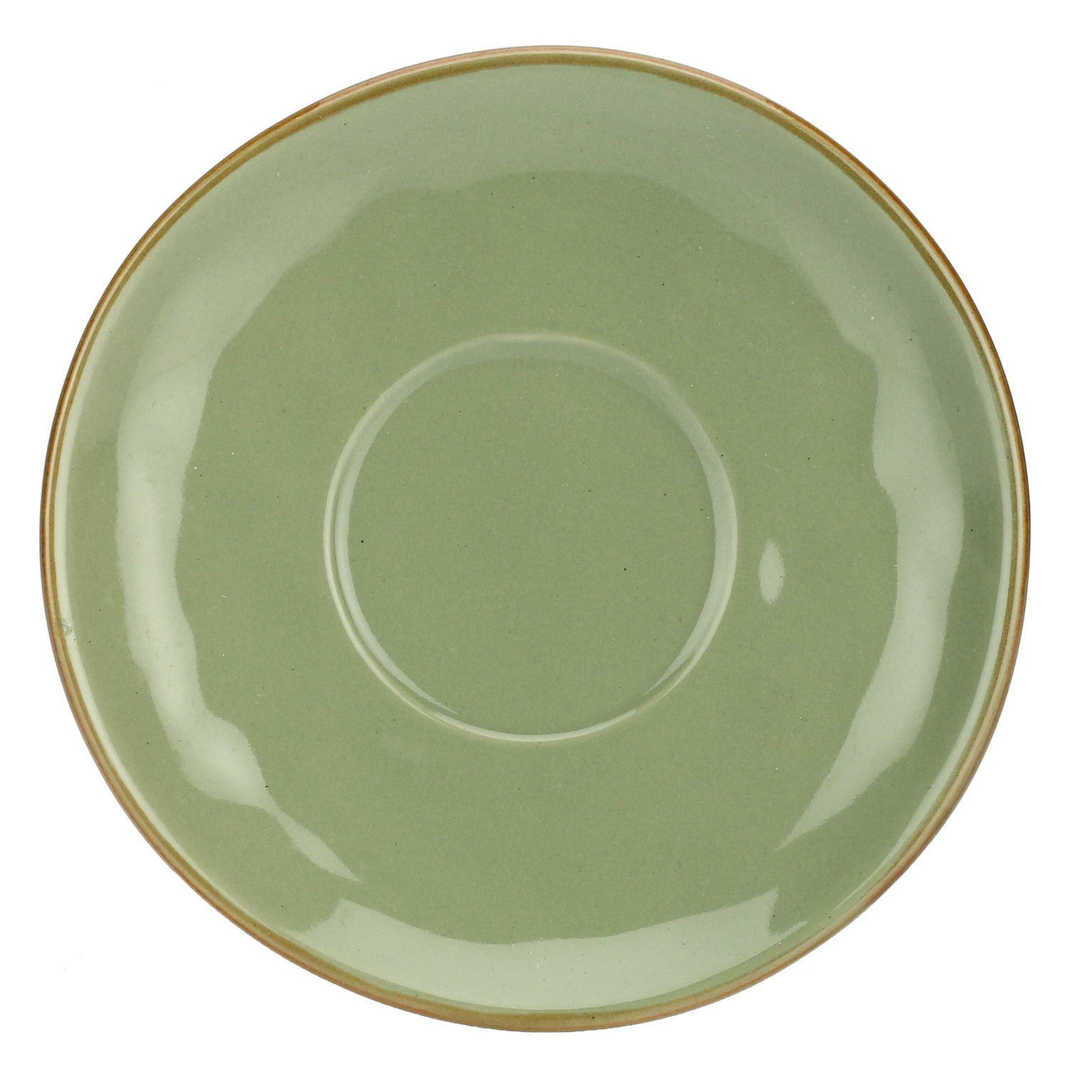 ROSE &amp; TULIPANI Concerto Tazza Caffè con Piattino 90ml Verde Oliva Stoneware