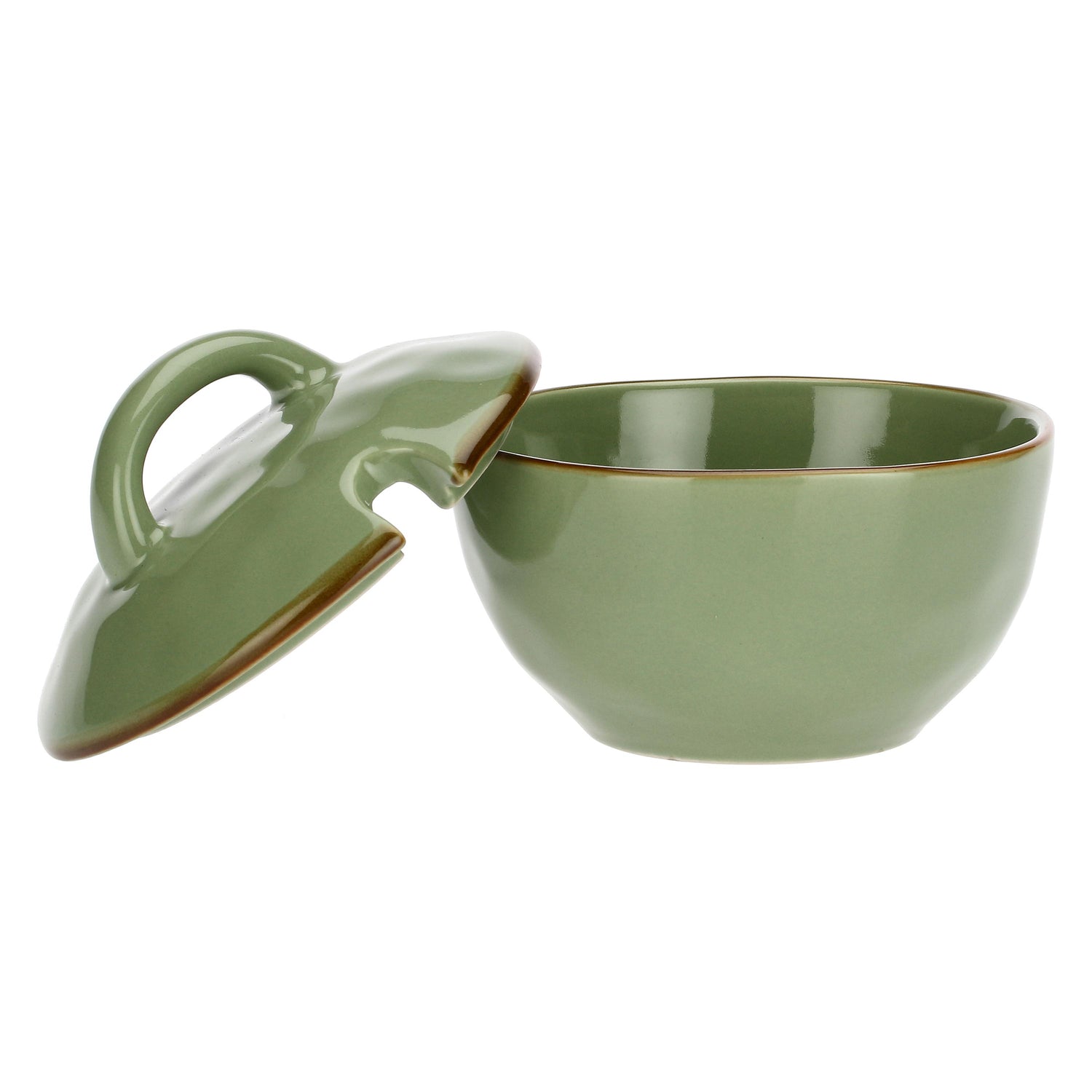 ROSE &amp; TULIPANI Concerto Zuccheriera 250ml Verde Oliva Stoneware