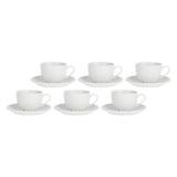 LA PORCELLANA BIANCA Momenti Tazza Tè The con Piattino Set 6 Pezzi 220ml Bianco