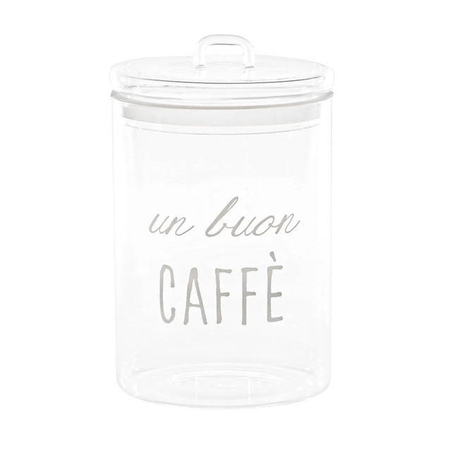SIMPLE DAY Baratto Contenitore Caffè Un Buon Caffè 20x12cm Vetro