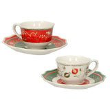 BRANDANI Festive Time Set of 2 Coffee Cups for Christmas Table