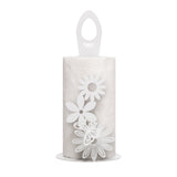 ARTI & MESTIERI Porta Rotoli da Cucina Margherite Bianco Marmo