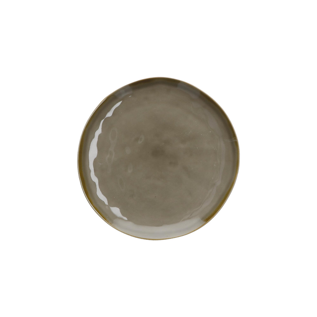 ROSE & TULIPANI Concerto Piatto Frutta Colazione Grigio Tortora 20cm Stoneware