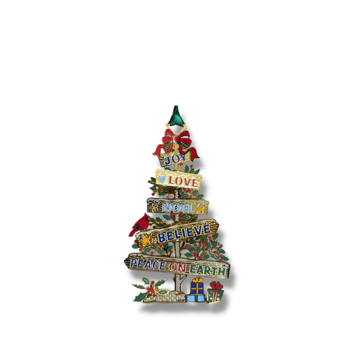 PALAIS ROYAL Addobbo Natalizio Pendaglio Albero di Natale Oro Metallo 8 cm